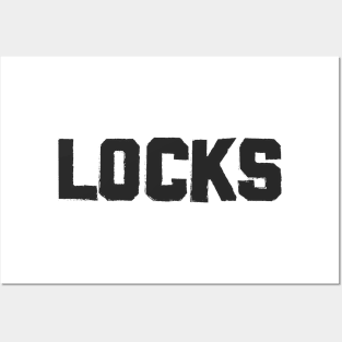 Locks in Black Posters and Art